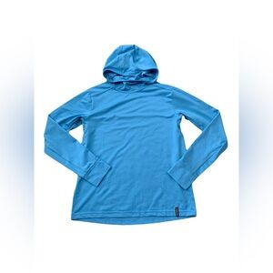 Patagonia Size L, 12, Light Blue Capilene Silkweight Hoody